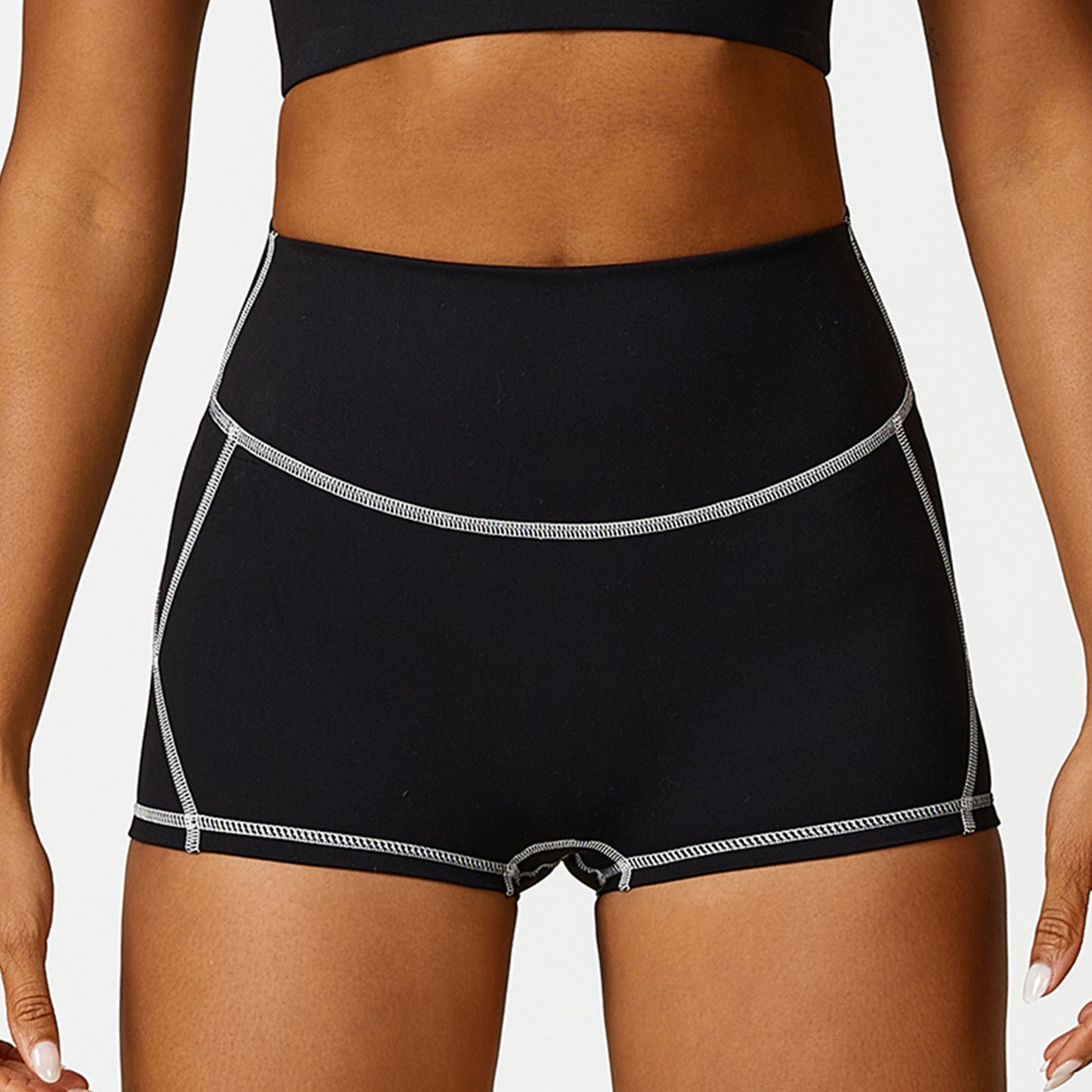 High Waist Hip Lift No Embarrassment Line Stretch Leggings Sports Back Shaping Bra