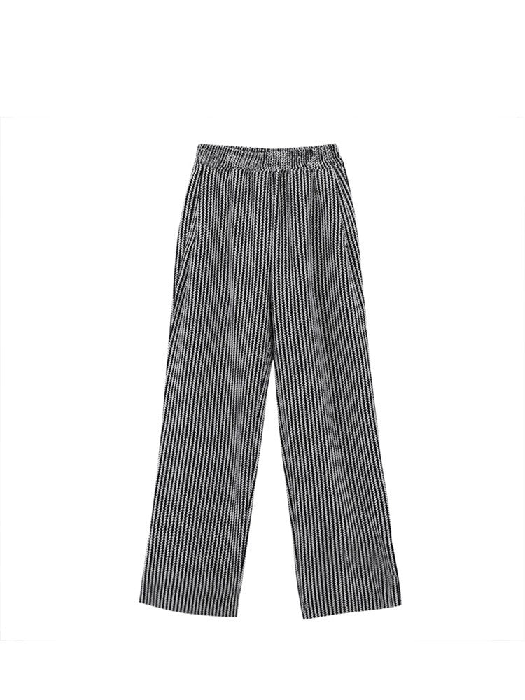 Straight-tube Draping Floor Loose Wide Leg Pants