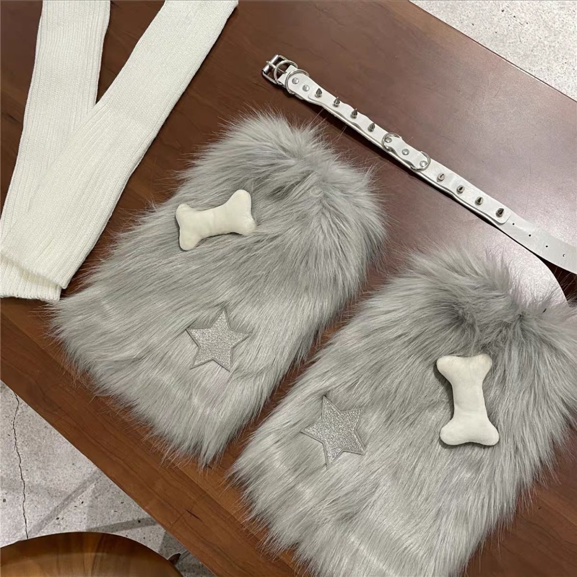 Subculture Star And Bone Element Cute Leg Sleeve Set