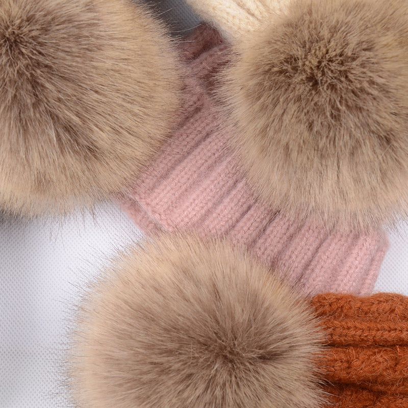 Fashion Hat Women's Autumn And Winter Wool Ball