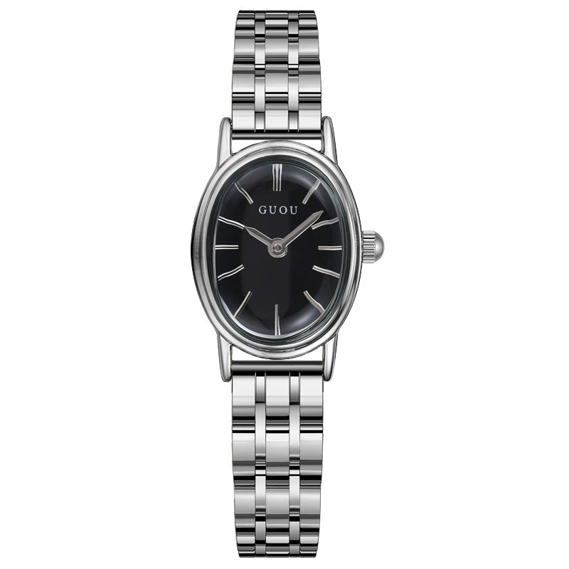Oval Dial Female Casual Light Luxury Art
