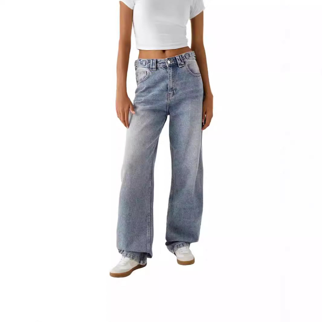 Løse og Personlige Wide-leg Jeans til Kvinder