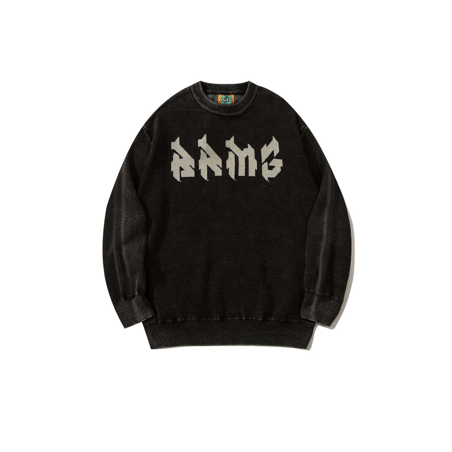 Round Neck Sweater Male Letter Loose