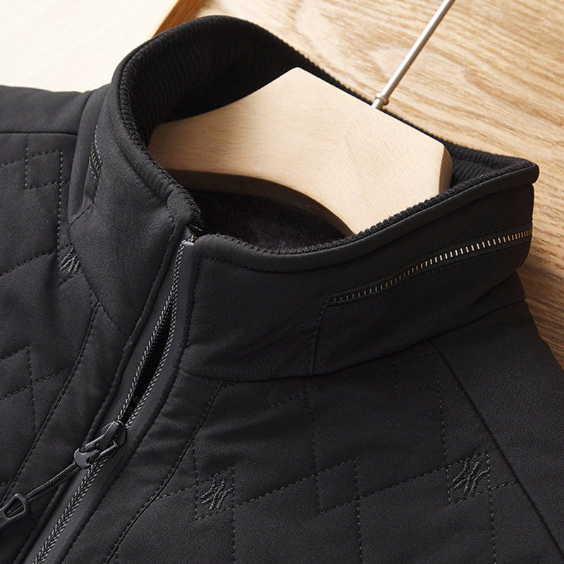 Plush Padded Stand-collar Down Padded Jacket
