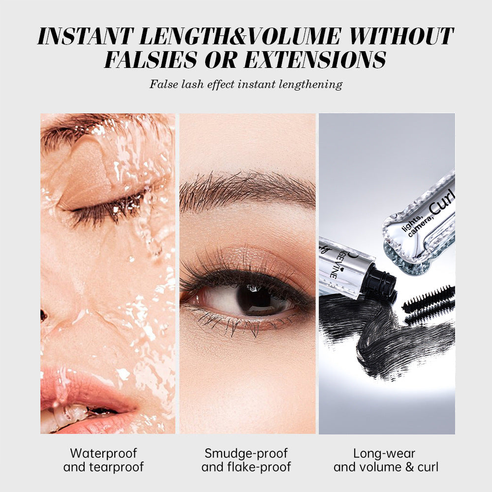 Leather-boxed Small-size Silver-tube Mascara, Designed For Curling And Volumizing Lashes