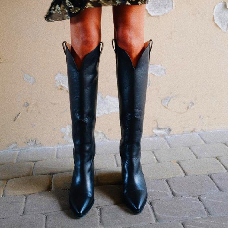 Women's Fashion High Heel Pointed Toe Sleeve