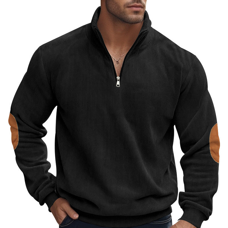 Embroidered Men's Corduroy Top