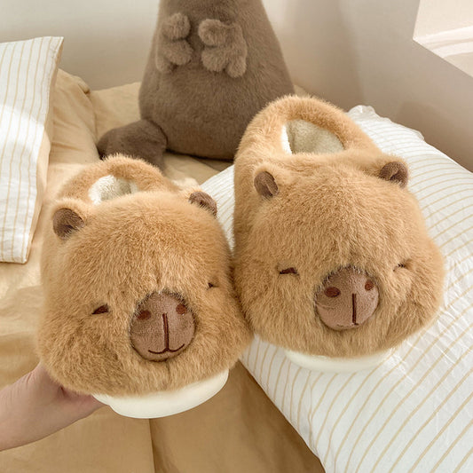 Women's Winter Bag Heel Outer Wear Home Cotton Slippers