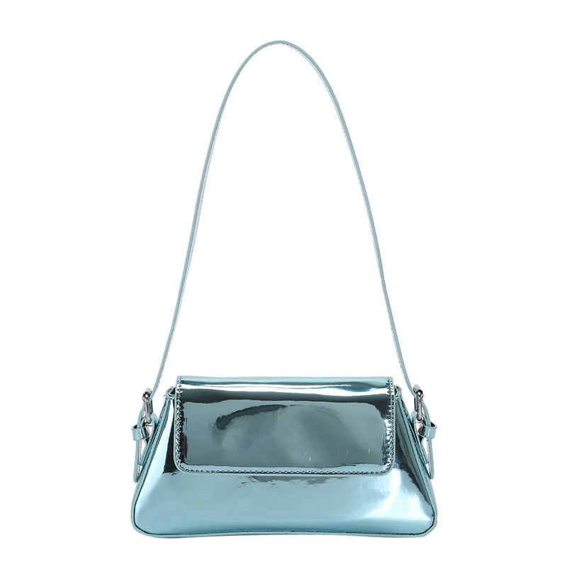 Women's Fashion Patent Leather Glossy Single Shoulder Crossbody Bag