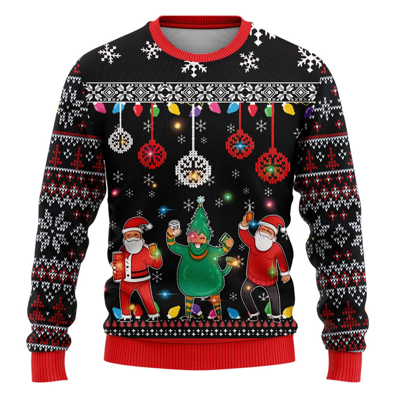 printed Ugly Christmas Sweater For Men 3D