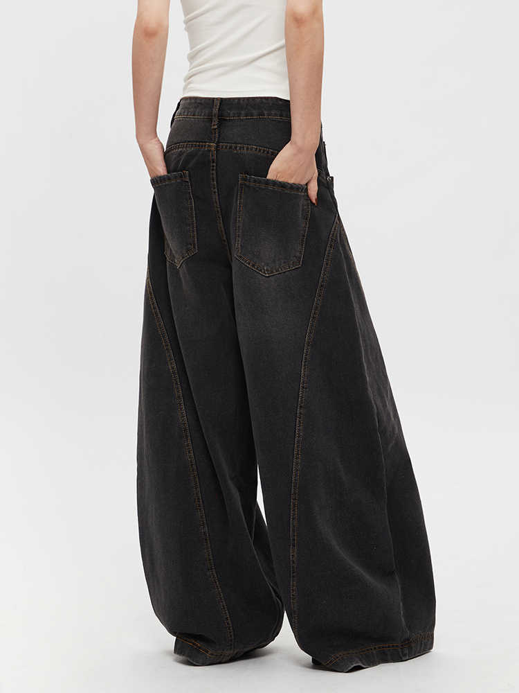 Retro Jeans Loose Straight Drooping Wide Leg Pants