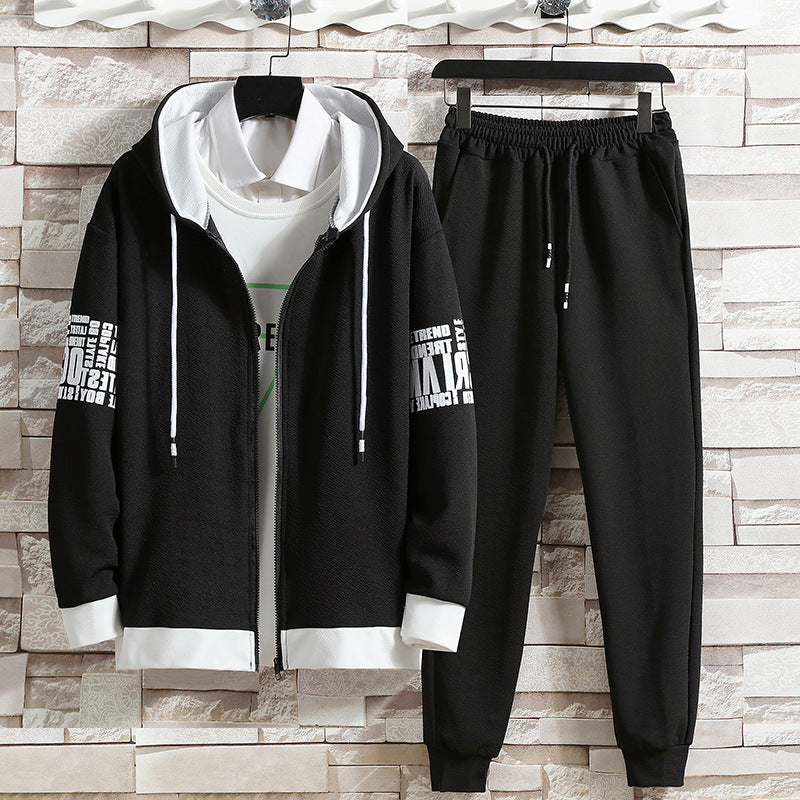 Sweater Suit Men's Korean Version Trend Loose Casual