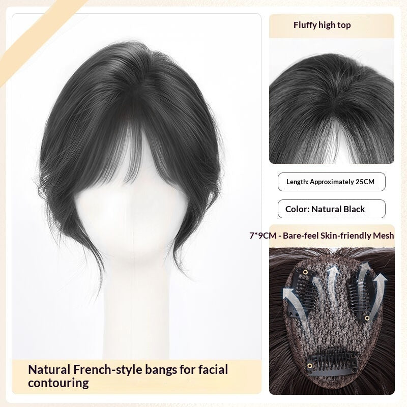 Lightweight Volumizing Faux Bangs And Hairpiece For A Fuller Look