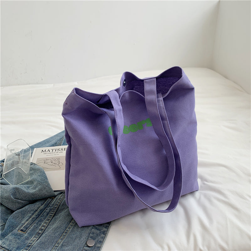 Japanese Lazy Style Large Capacity Carrying Canvas Shoulder Bag