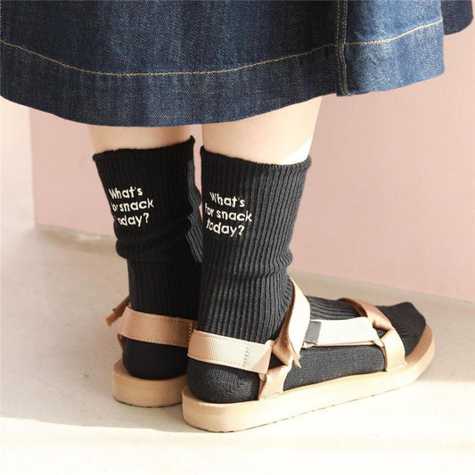 JK Windnet Red Small Red Book Tube Socks