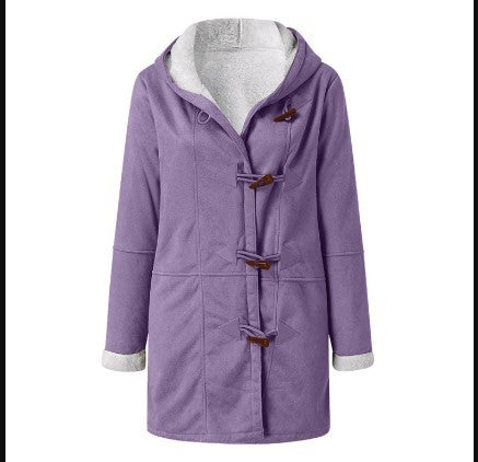 New Coat With Cashmere Fur Collar Pockets Women's