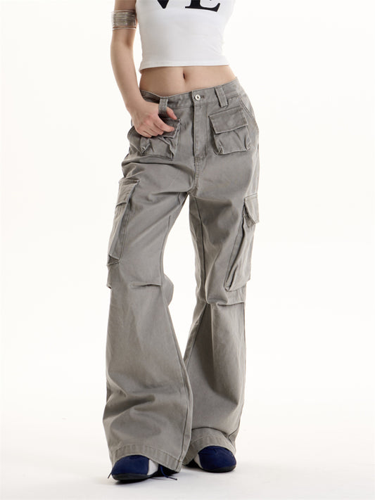 Retro Hot Girl Multi-pocket Cargo Pants