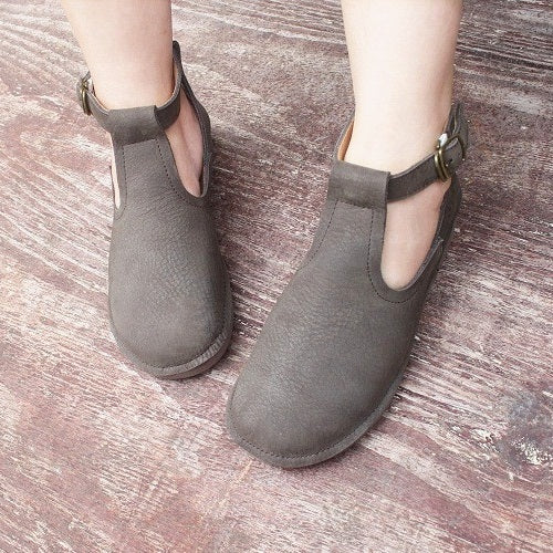 Original Handmade First Layer Cowhide Non-slip Soft Sole Women's Shoes