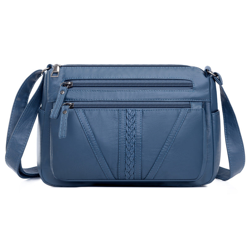 Crossbodytaske i blødt læderlook
