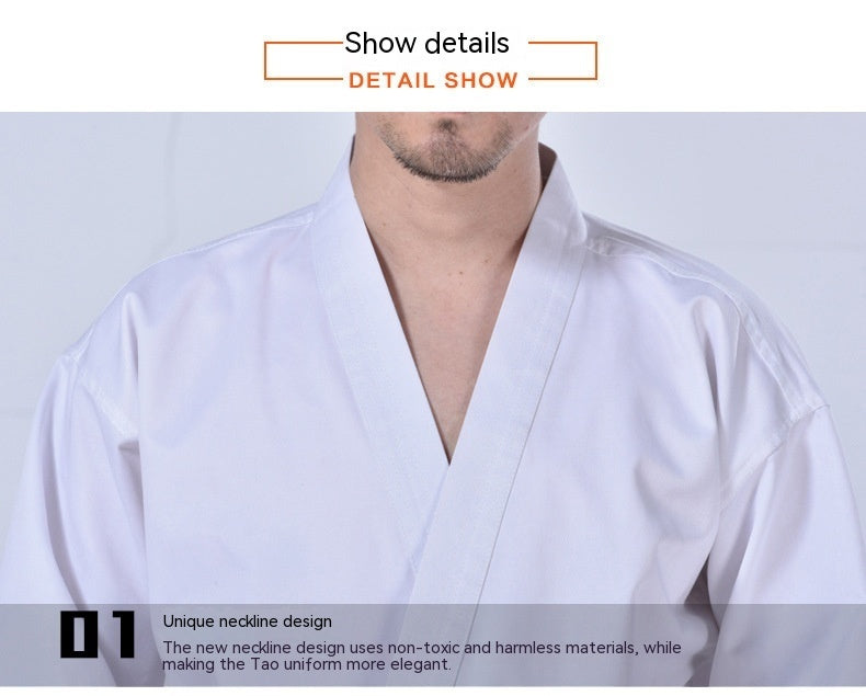 Sort og hvid judotræningstøj til mænd og kvinder