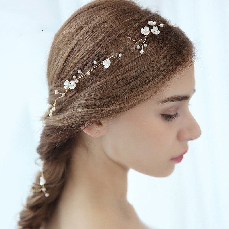 Handmade Pearl Braid With High-end Wedding Accessories