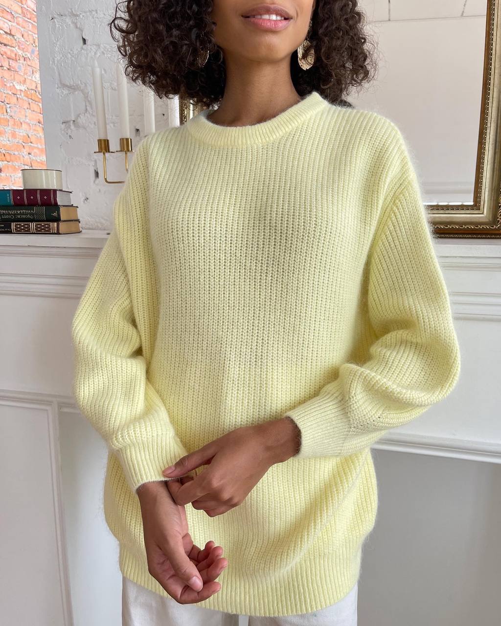 Idle Style Loose Soft Thickened Round Neck Sweater