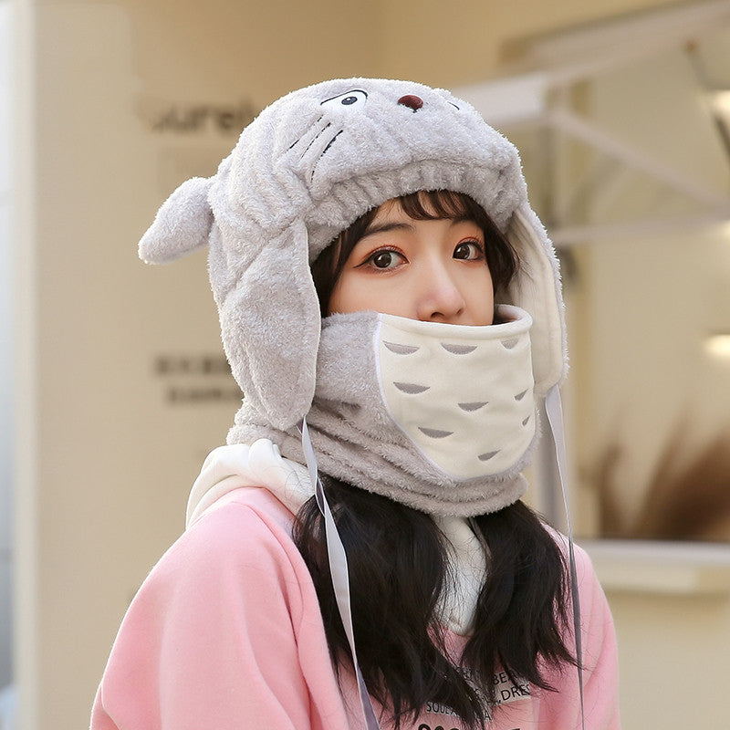 Ski Helmet Cover Plush Personality Cute Warmth