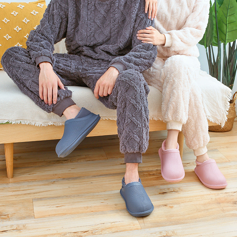 New Autumn And Winter Cotton Slippers Household EVA Waterproof And Non-slip