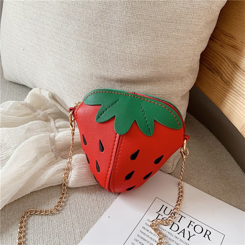 Children's Bag Strawberry Chain Messenger