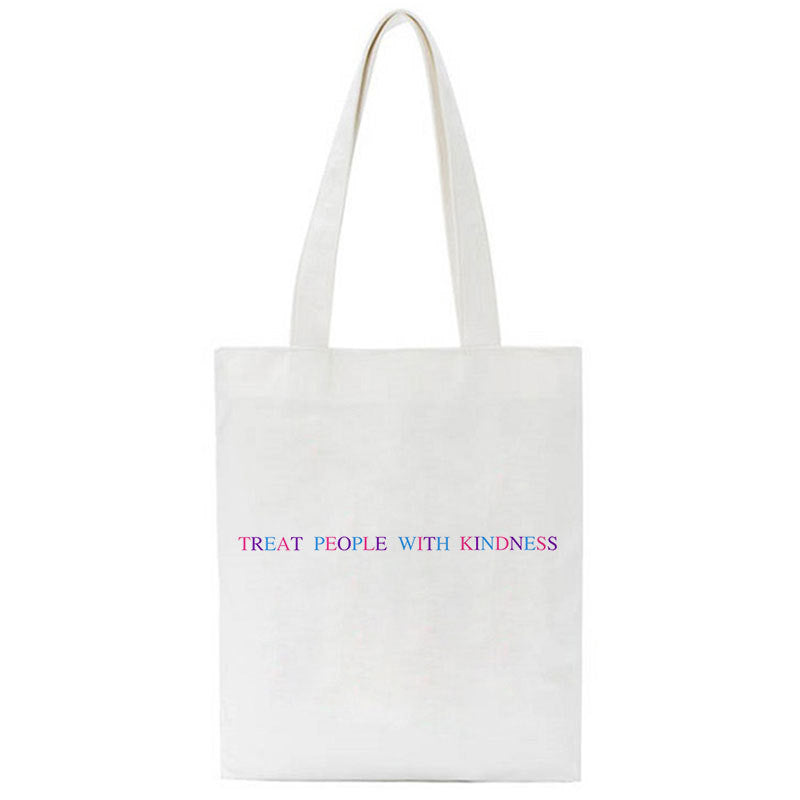 Student Fashion Printed Canvas Shoulder Bag