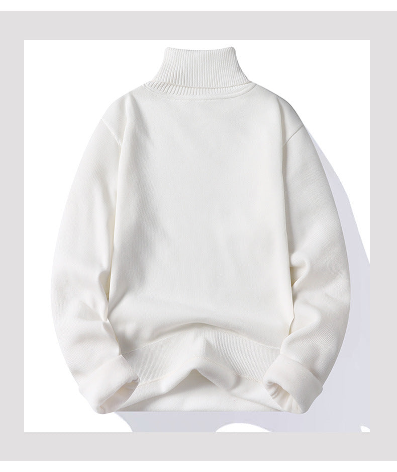 High-neck Men's Sweater Bottoming Plush