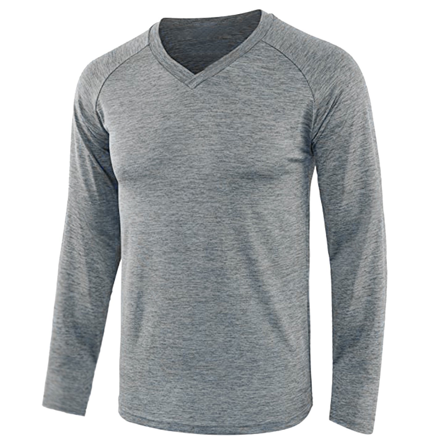 Men's Solid Color Long Sleeve Raglan Sleeve T-shirt