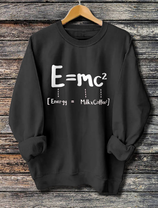 Damehættetrøje med lange ærmer og EMC-print