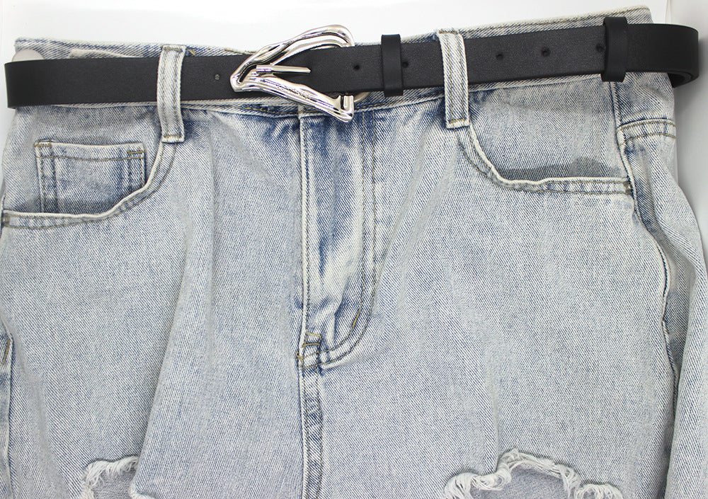 Pin Buckle Belt Female Dark Hip Hop Punk