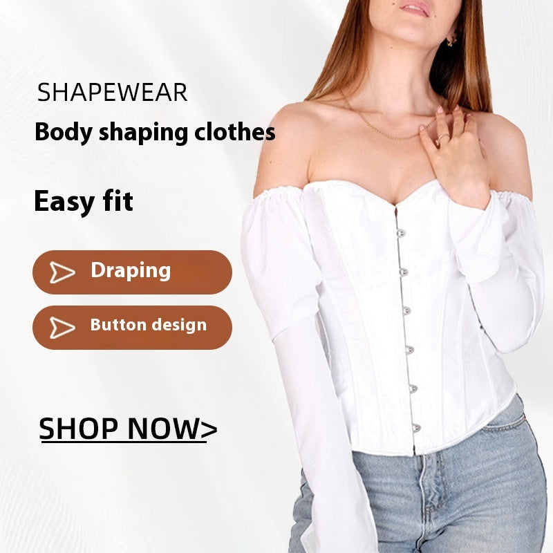 Women's Body Shaping Top Off-shoulder Slim Fit