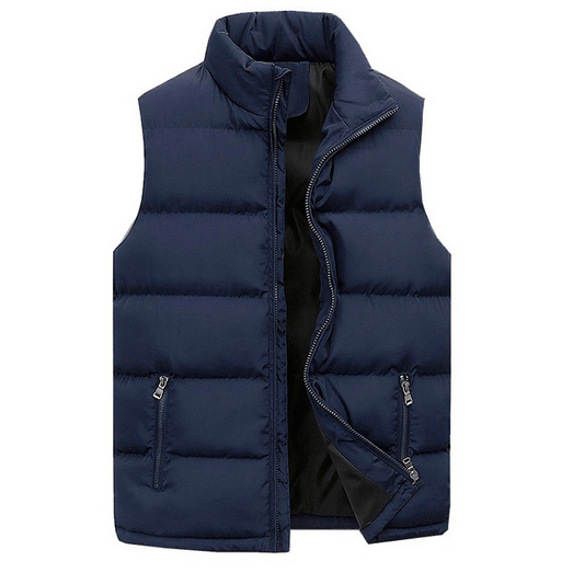 Men's Cotton-padded Coat Vest Leisure Warm