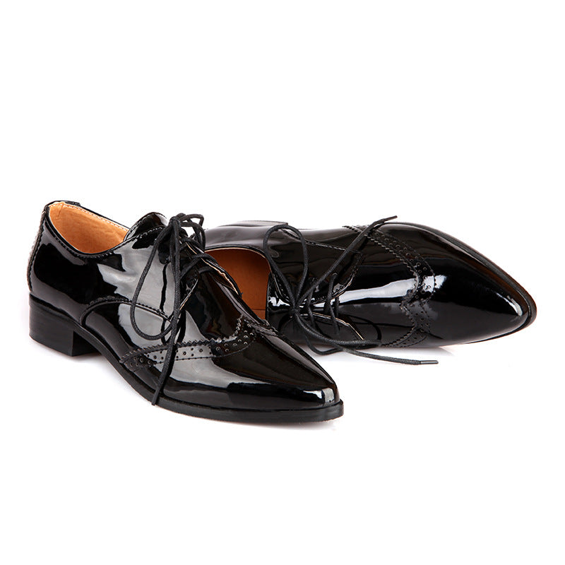 Women's New Bullock Burnt Hollow Square Heel Single Shoes