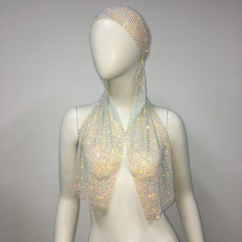 Ladies Stretch Rhinestone Pirate Hat  Accessories