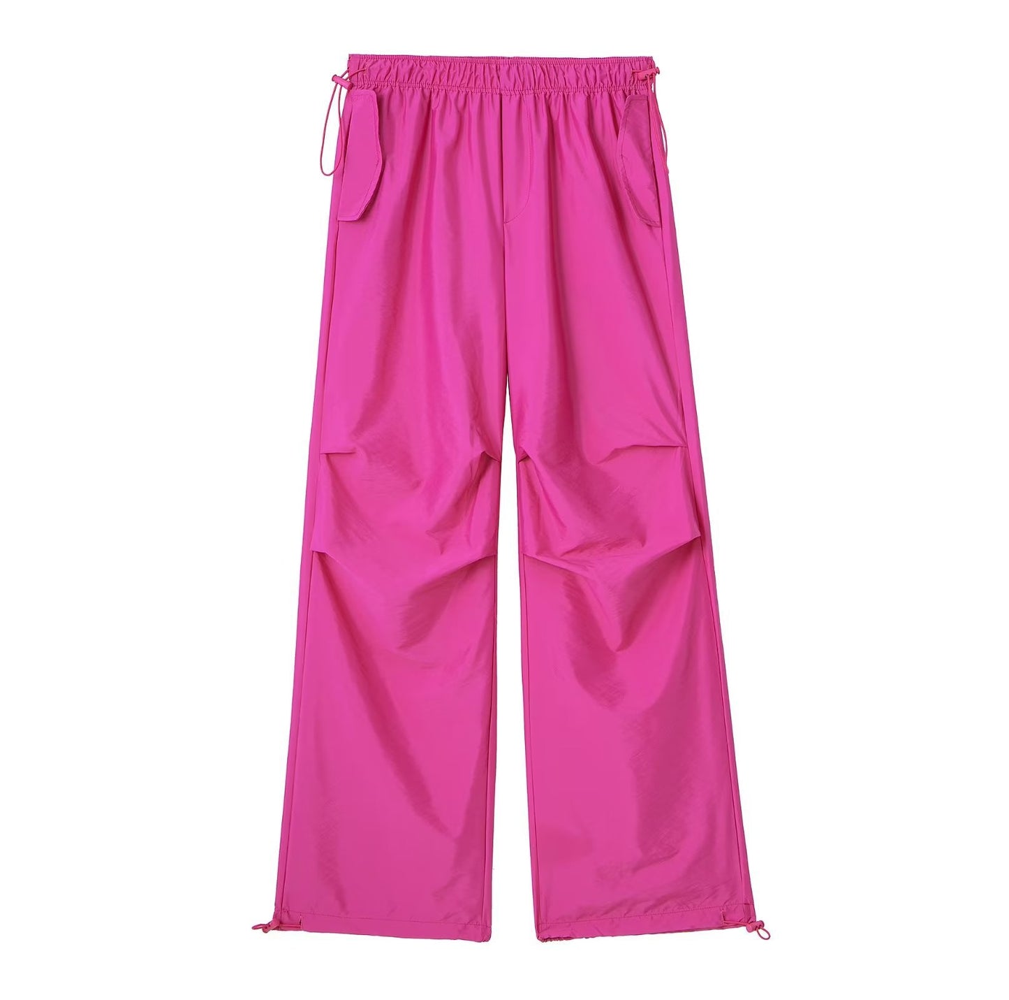 French Elastic Drawstring Fashion All-match Parachute Jogging Casual Trousers