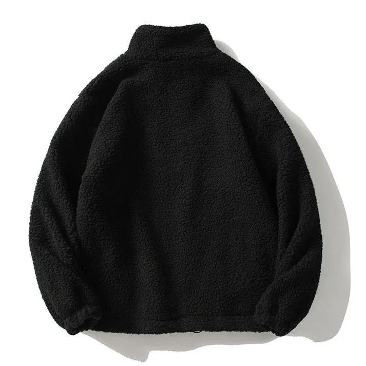 Men Rocking Down Thickened Loose Standing Collar Jacket
