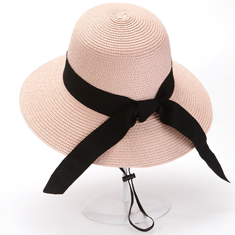 Foldable Dome Sun Protection Ladies Summer Straw Hat