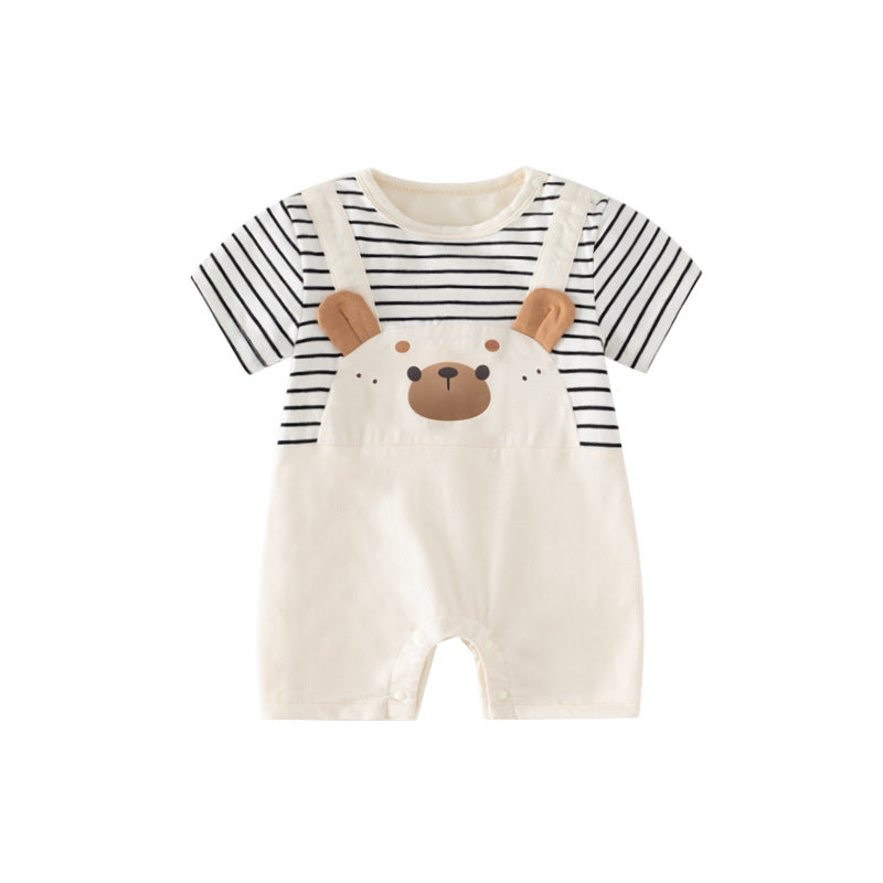 Kortærmet Baby Jumpsuit til Sommer