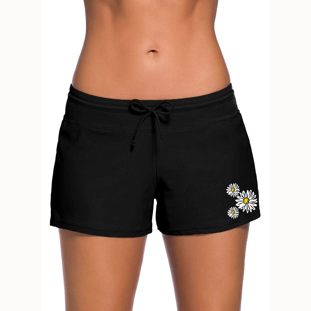 Mønstrede boksershorts med snøre til kvinder