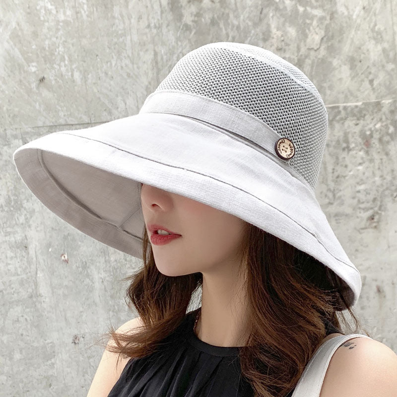 Summer Bucket Hat Women's UV Protection Big Brim Sun Hat