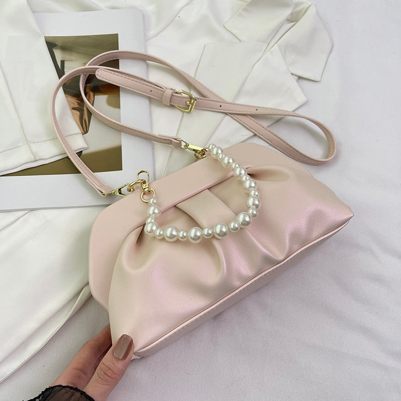 High-grade Silver Shell Shoulder Messenger Bag
