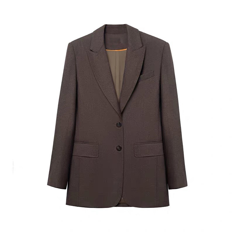 New Pure Color Velvet Worsted Wool Suit