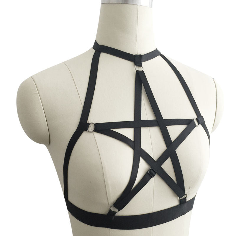 Women's Pentagonal Bra Top Spandex Adjustment