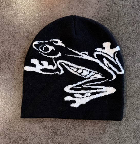 Casual Frog Knitted Street Jacquard Personality Pullover Hat