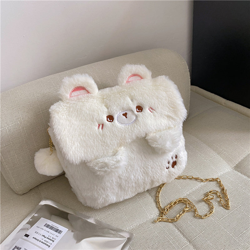 Cartoon Girl Heart Hair Mobile Phone Messenger Bag
