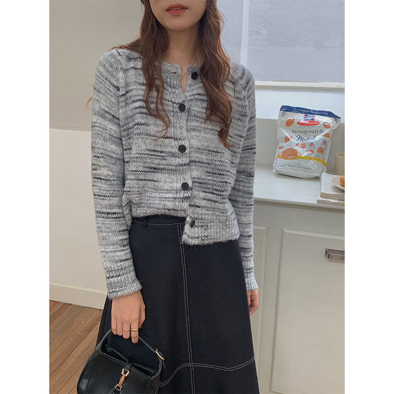 Lazy Wool Knit Cardigan Women's Jacket